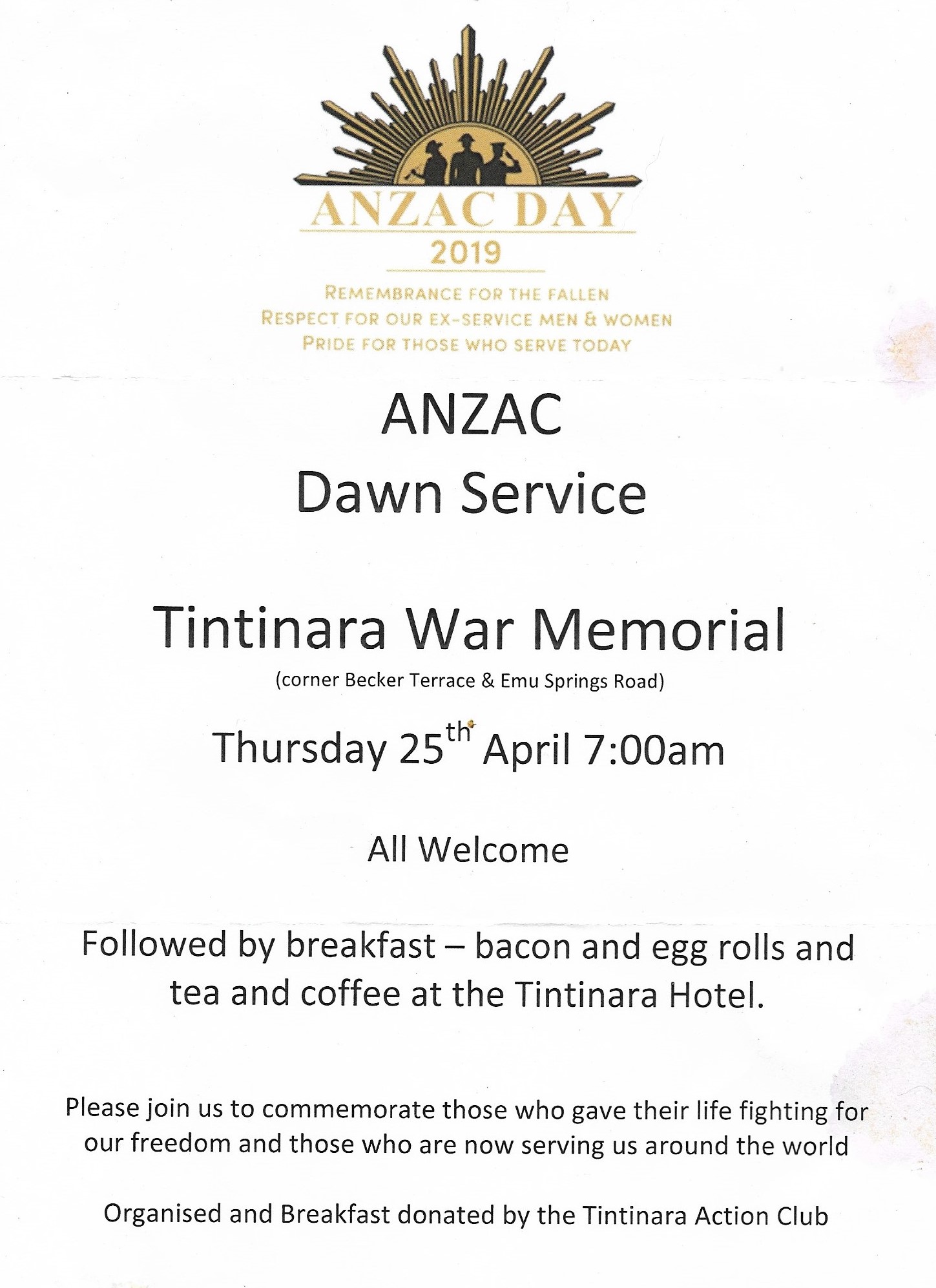 ANZAC Dawn Service